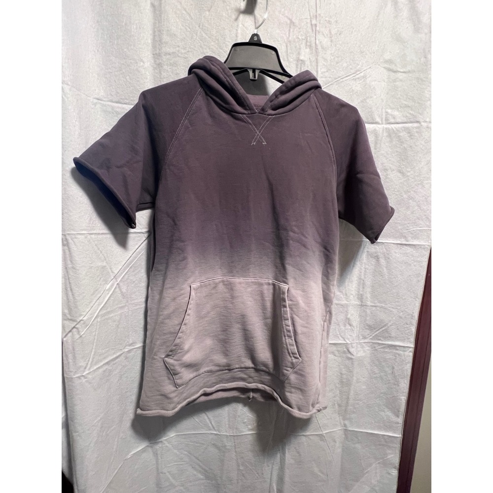 Hudson Kids Ombre Hoodie Short Sleeve Pullover Sweatshirt‎ Casual Size L